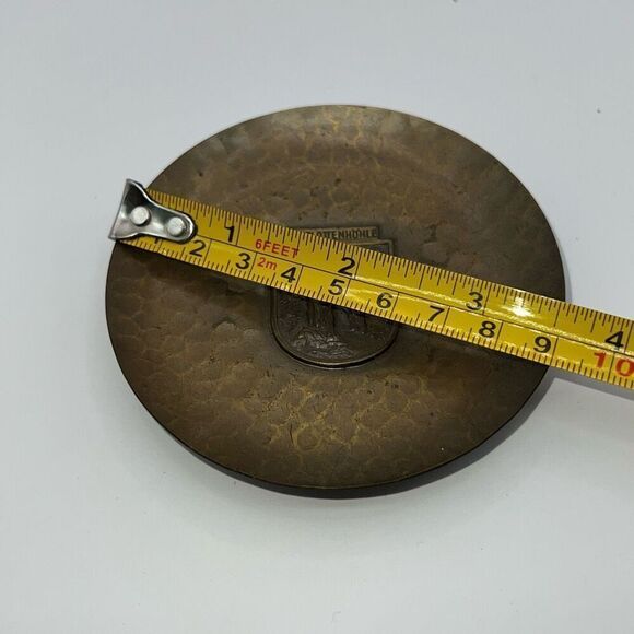Vintage Charlottenhohle Brass Ashtray Made in 3.5” Collectable Cobblers Home - Picture 2 of 6
